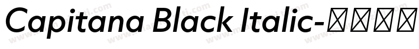 Capitana Black Italic字体转换